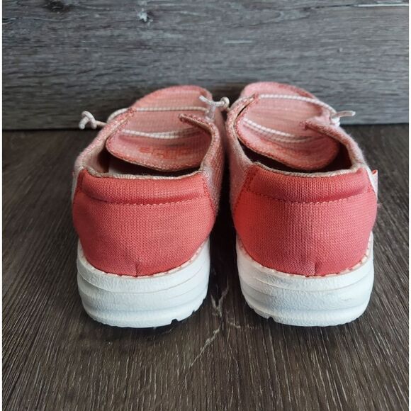 EUC Hey Dude Wendy Stretch Coral Pearl Moccasin 3Y - Picture 5 of 10